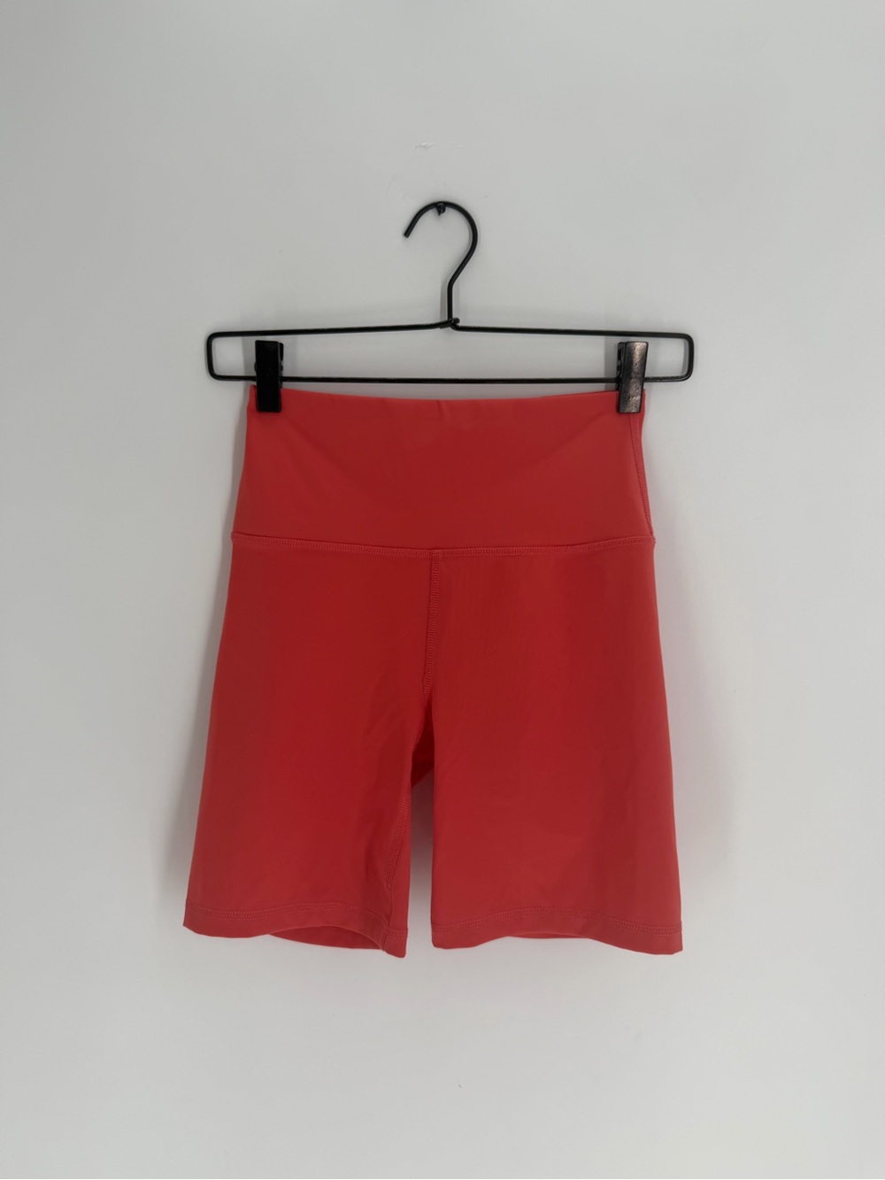 Reformation Ecomove High Rise Athletic Biker Shorts In Hot Coral